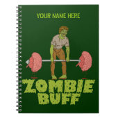 Carnet Drôle Zombie Buff Poids Lifter (Devant)