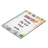 Carnet Drôles de Choses que Mon Enfant a Dites : Un Recue (Côté gauche)