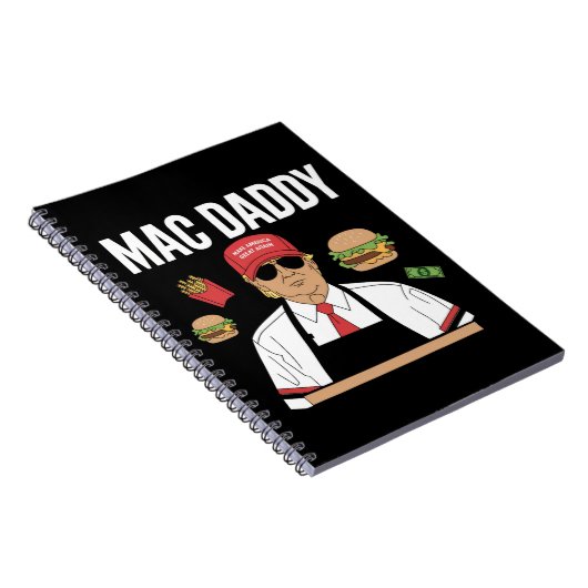 Carnet Drôles de frites Trump faisant des frites Mac Dadd (Côté Droit)