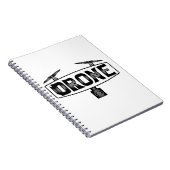 Carnet Drone Avec Le Mot Drone (Côté Droit)