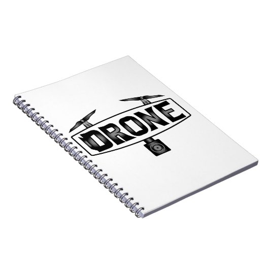 Carnet Drone Avec Le Mot Drone (Côté Droit)