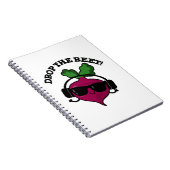 Carnet Drop The Beet Funny Music Veggie Pun  (Côté Droit)