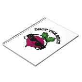 Carnet Drop The Beet Funny Music Veggie Pun  (Côté gauche)