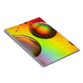 Carnet droplets d'eau verte et jaune (Côté Droit)