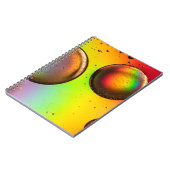Carnet droplets d'eau verte et jaune (Côté gauche)