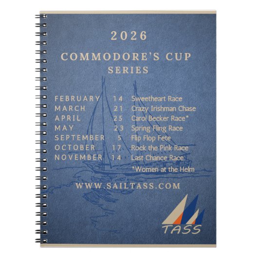 Carnet du calendrier de la course TASS Commodore's (Devant)