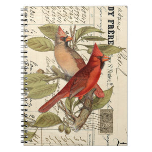 Carnet du Cardinal Vintage French Spiral Journal