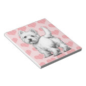 Carnet du coeur de Westie (Incliné)