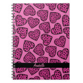 Carnet du coeur Empreinte de léopard (Devant)