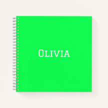 Carnet du collège | Neon Green | Personnalisé