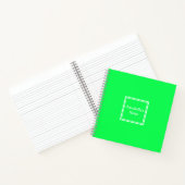 Carnet du collège | Neon Green | Personnalisé (Intérieur)