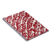 Carnet du concepteur avec Motif Abstrait rouge (Côté Droit)