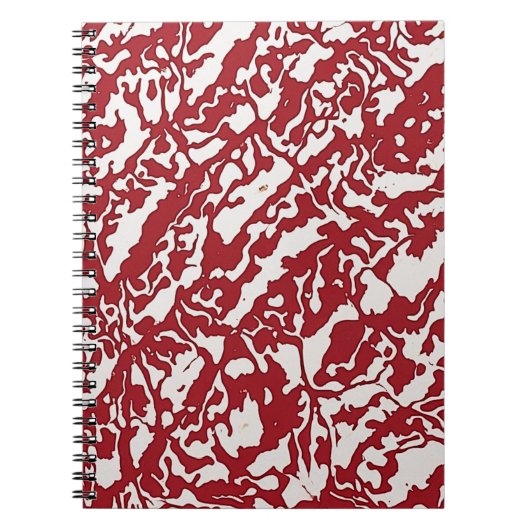 Carnet du concepteur avec Motif Abstrait rouge (Devant)