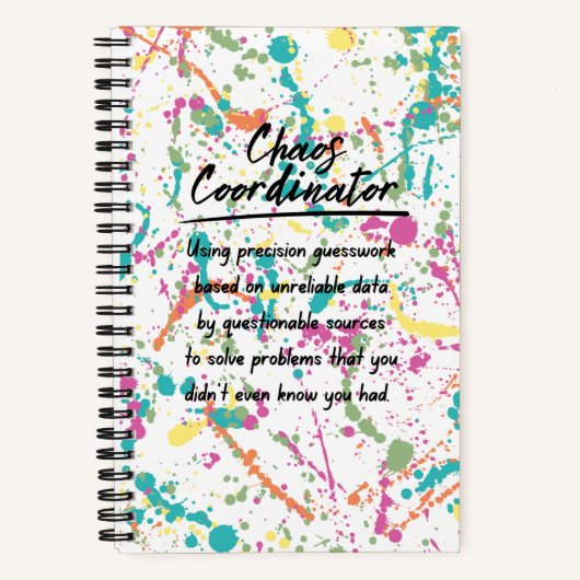 Carnet du coordinateur du chaos (Recto)