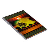 Carnet du coucher de soleil des éléphants (Côté Droit)