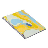 Carnet du designer avec Jaune & Bleu Art (Côté Droit)