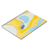 Carnet du designer avec Jaune & Bleu Art (Côté gauche)