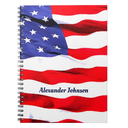 Carnet du drapeau américain (Devant)