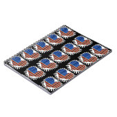 Carnet du drapeau américain Patriot Heart (Côté gauche)