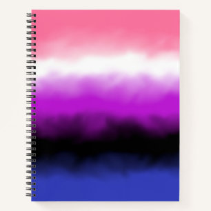 Carnet du drapeau genderfluid