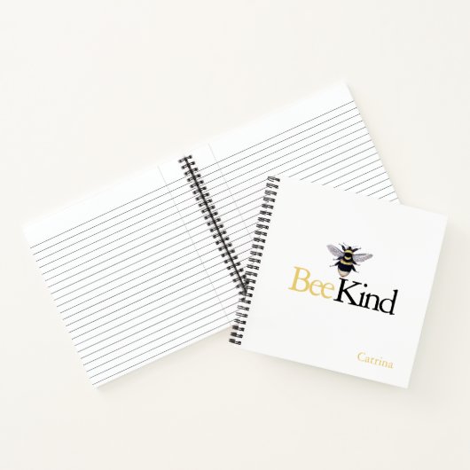 Carnet du journal Bee Kind Bumblebee (Intérieur)
