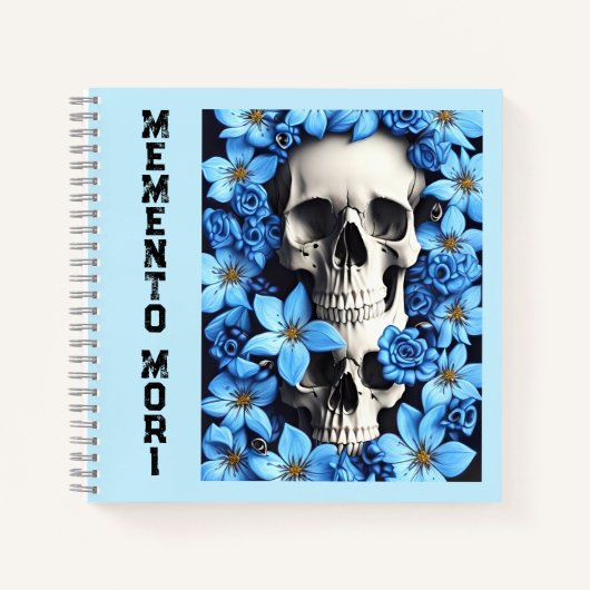 Carnet du journal Blue Memento Mori Stoic (Devant)
