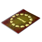 Carnet du journal Circle des Coeurs Grunge (Côté gauche)