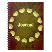 Carnet du journal Circle des Coeurs Grunge (Devant)