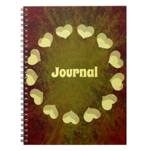 Carnet du journal Circle des Coeurs Grunge
