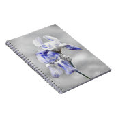 Carnet du Journal d'art gris bleu Iris (Côté Droit)