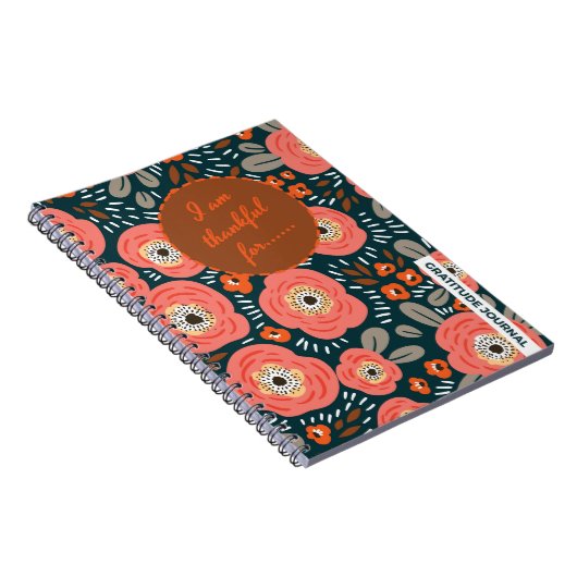Carnet du Journal de Gratitude Florale Moderne (Côté Droit)