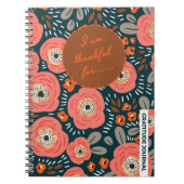 Carnet du Journal de Gratitude Florale Moderne (Devant)
