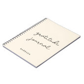 Carnet du journal de gratitude très simple (Côté gauche)