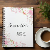 Carnet du Journal de la Bible Verse rose spirale