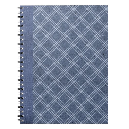 Carnet du Journal de la Marine Blue Diamond Plaid  (Devant)