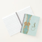 Carnet du journal de la monnaie d'or personnalisé (Intérieur)