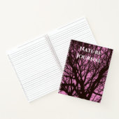 Carnet du Journal de la nature rose de l'arbre noi (Intérieur)