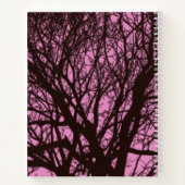 Carnet du Journal de la nature rose de l'arbre noi (Dos)