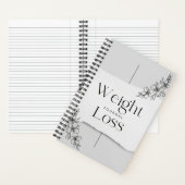 Carnet du journal de perte de poids (À l'intérieur)