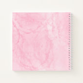 Carnet du journal de poésie en stuc rose (Dos)