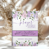 Carnet du journal de prière des fleurs de lavande