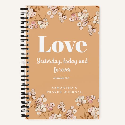 Carnet du journal de prière spirale moderne (Recto)