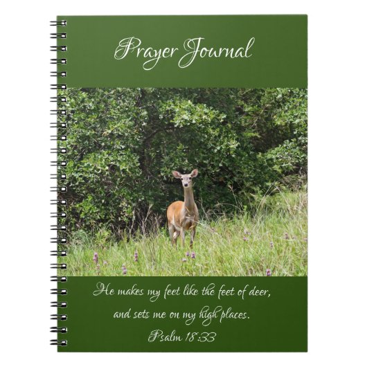 Carnet du Journal de prière Wild Deer (Devant)