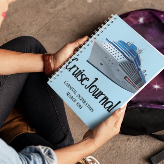 Carnet du journal de vacances de croisière Livrais