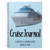 Carnet du journal de vacances de croisière Livrais (Devant)