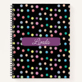 Carnet du journal des points peints à la main (Devant)