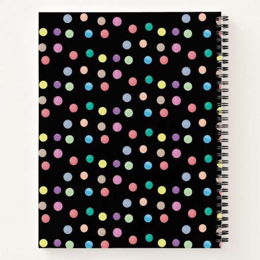 Carnet du journal des points peints à la main (Dos)