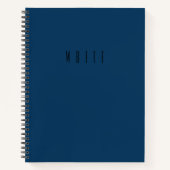 Carnet du journal en écriture bleue (Devant)