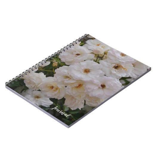 Carnet du Journal Floral des Roses Blanches (Côté gauche)
