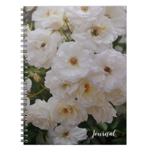 Carnet du Journal Floral des Roses Blanches